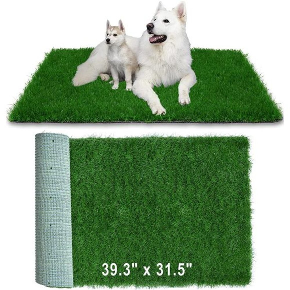 Grass Pad for Dogs 39.3 x 31.5 inches for Pets Potty Training, (1 Pack)